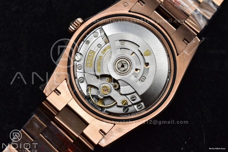 36 with DayDate Diamond 671 Weight) RG Steel (Gain vr3255 QF Dial President Best Square Original Bracelet on Grey V5 904L Edition 0408